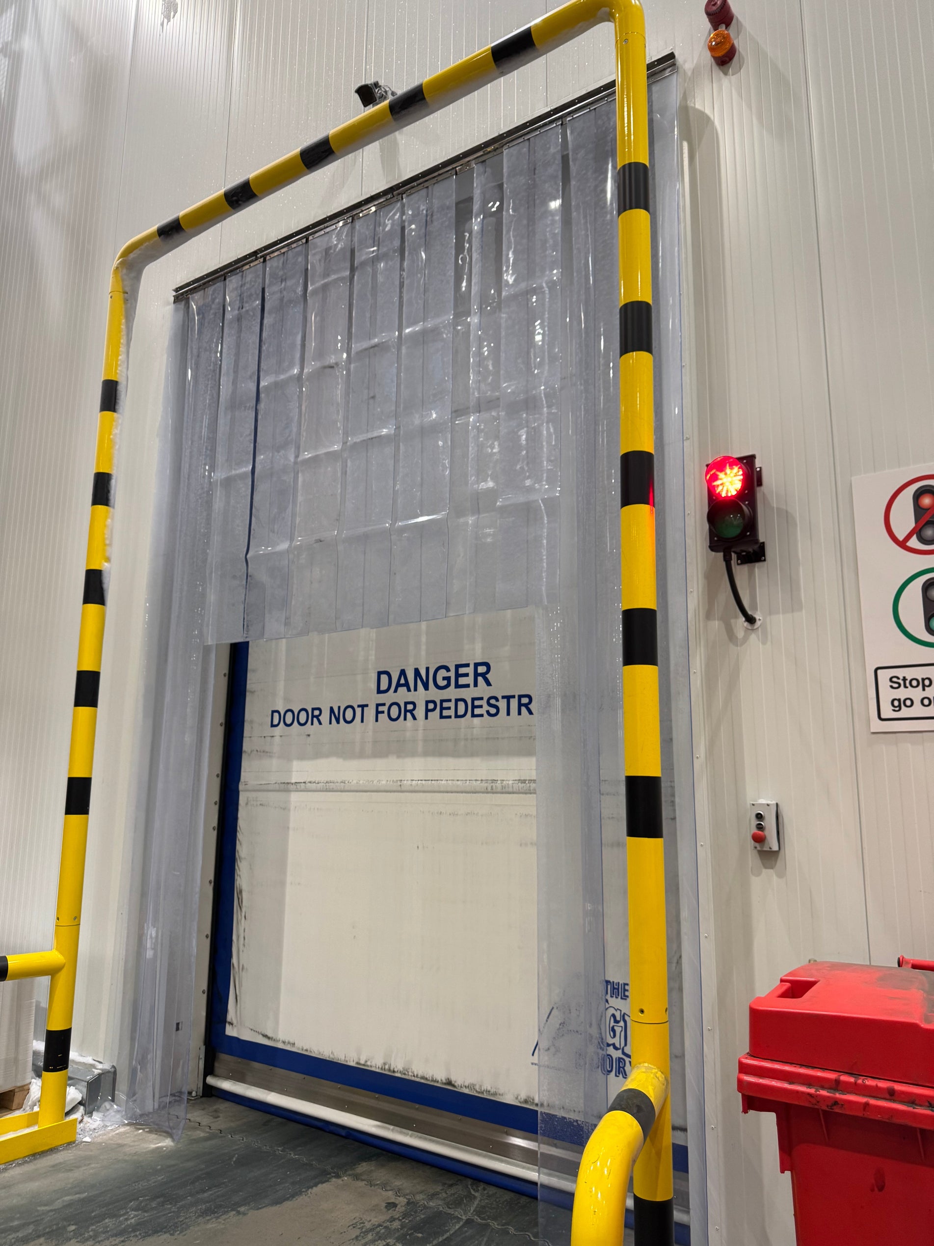 How to stop ice build-up at cold store entryways