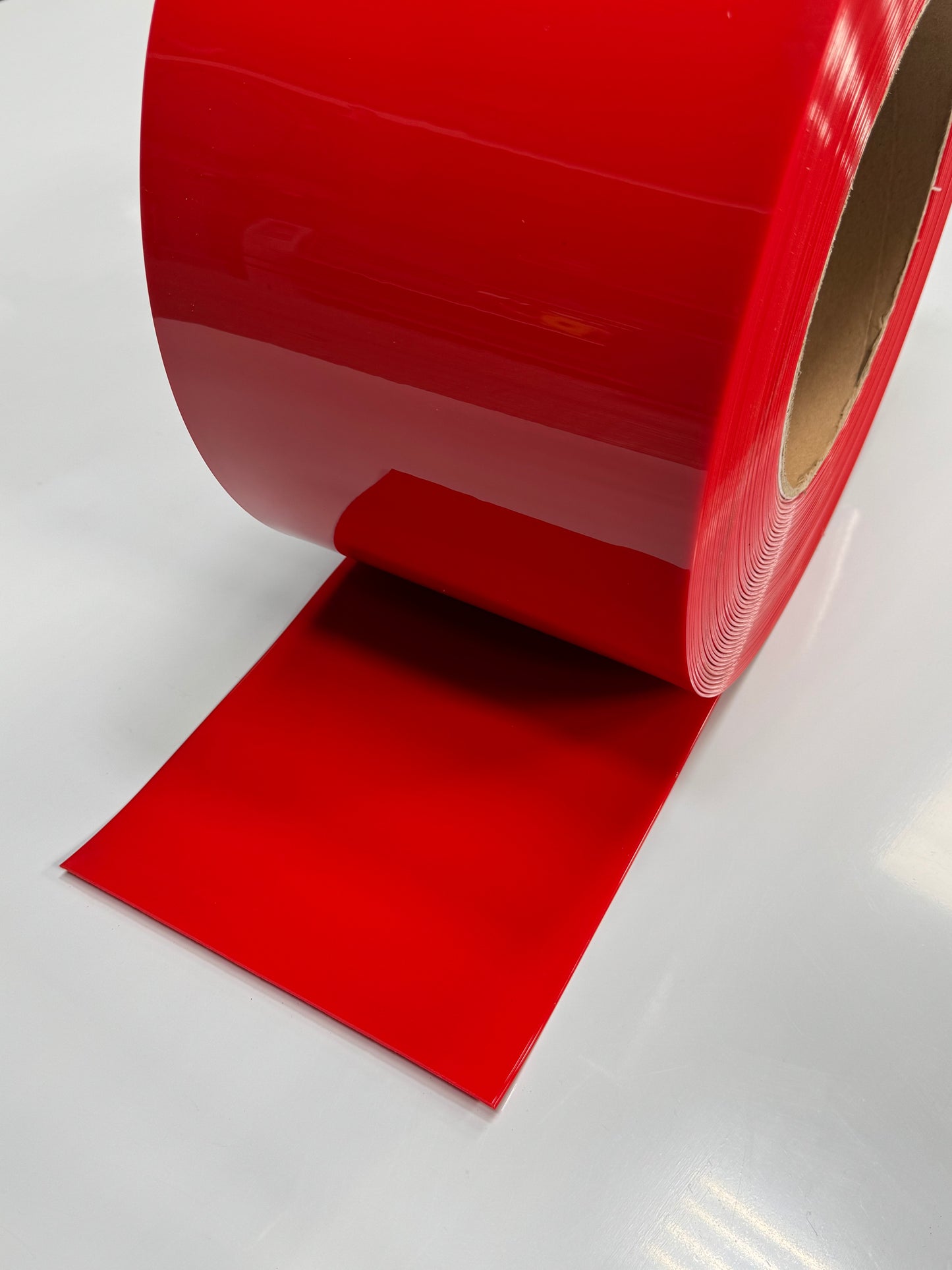 Red PVC Strip Roll
