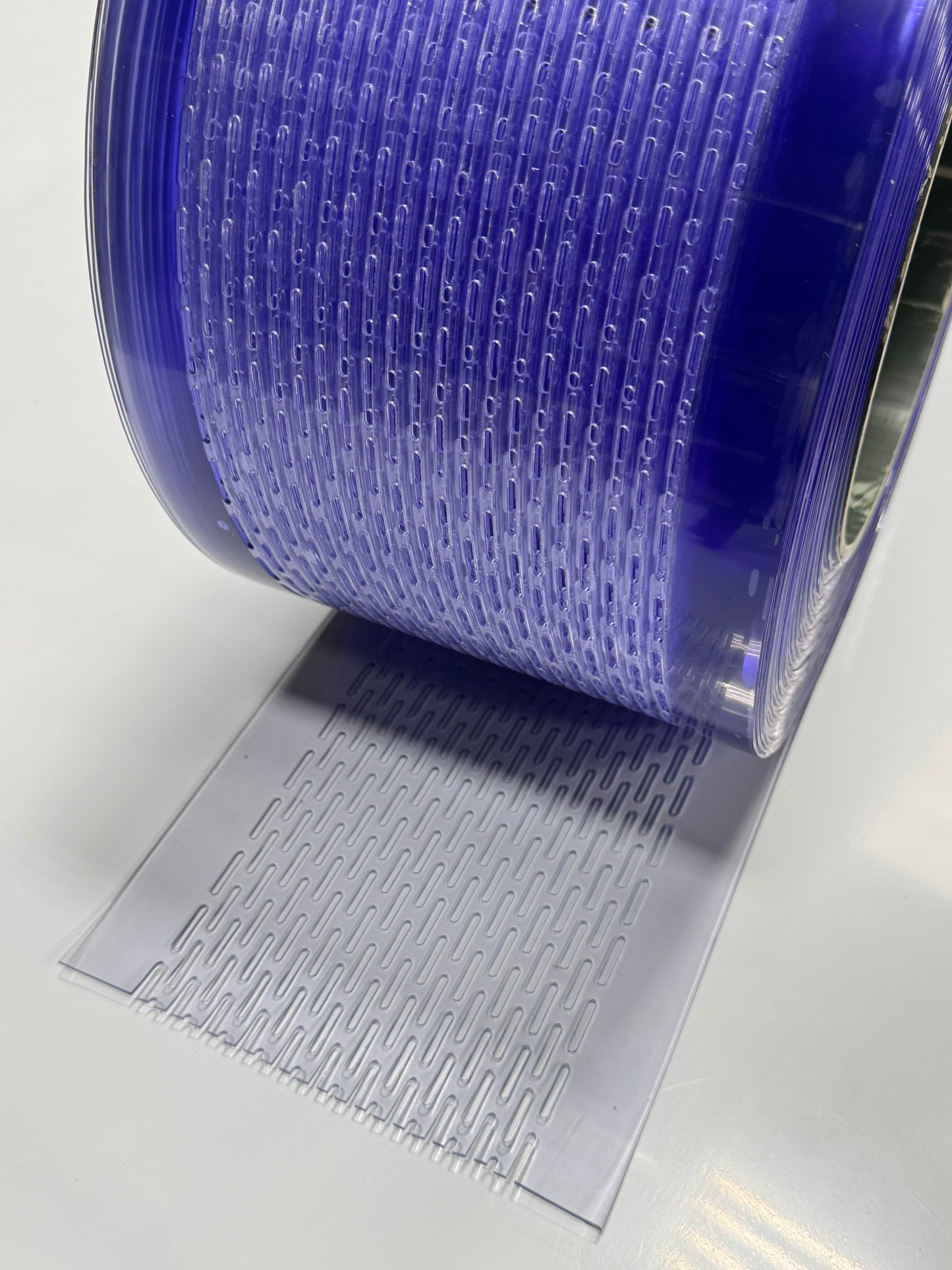 Perforated PVC Strip Roll – 50m Length for Ventilated Work Areas and Zones