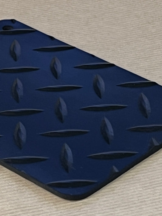  Grade N27 – Rhomboid Checkerplate Rubber Matting, 3mm thick, 1400mm wide roll
